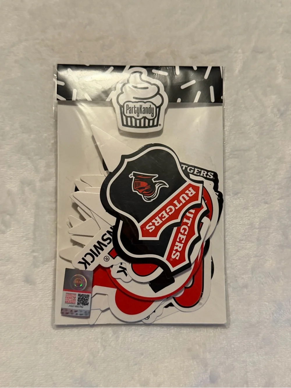 Rutgers Cupcake Toppers 24 Pc Graduation Birthday Football Party Supplies
